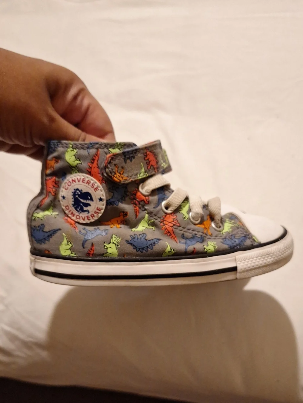 Converse Kids High-Top Sneakers with Multicolor Dino Print